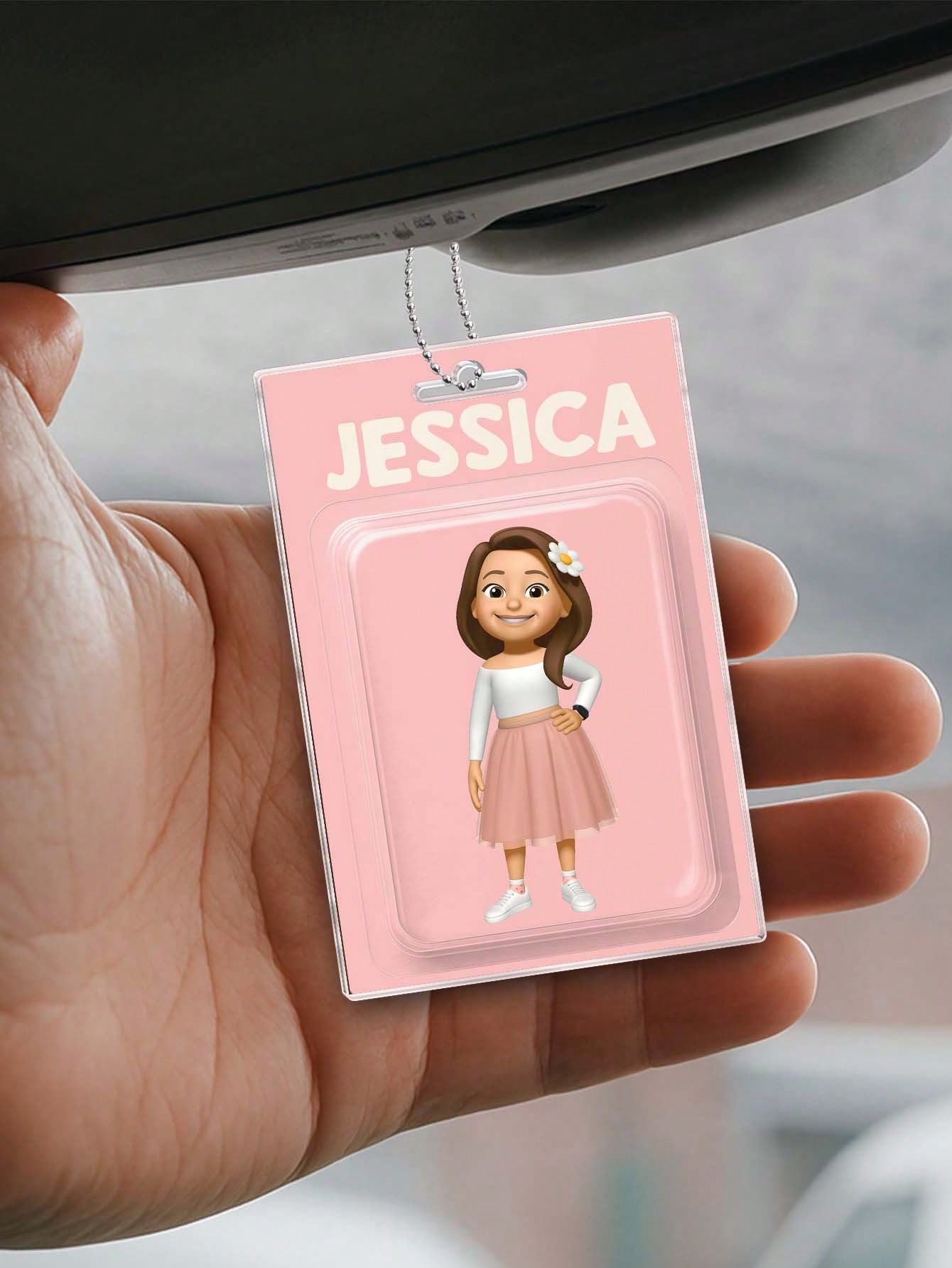 Custom 2D Character Sticker Set Packaging Toy Box Acrylic Keychain